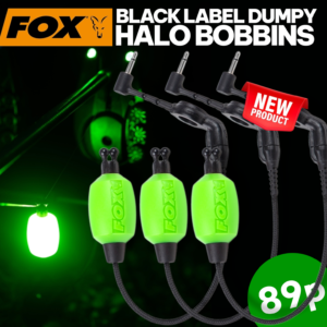 3x Fox Black Label Dumpy Halo Bobbins - Green