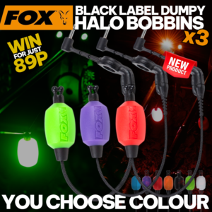 3x Fox Black Label Dumpy Halo Bobbins - YOUR COLOUR CHOICE