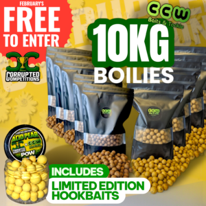 FREE TO ENTER - 10KG CCW BOILIE + POW HOOKBAITS