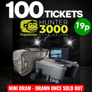 100 Tickets to the Ridgemonkey Hunter 3000 Echo Edition Bait Boat Competition
