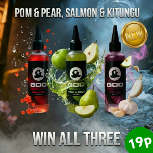 3 NEW Kiana Carp Goo's (Pom & Pear, Salmon & Kitungu)