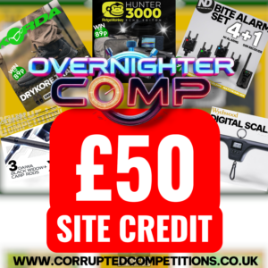 £50 SITE CREDIT - OVERNIGHTER COMP