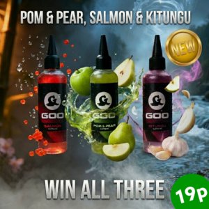 3 NEW Kiana Carp Goo's (Pom & Pear, Salmon & Kitungu)